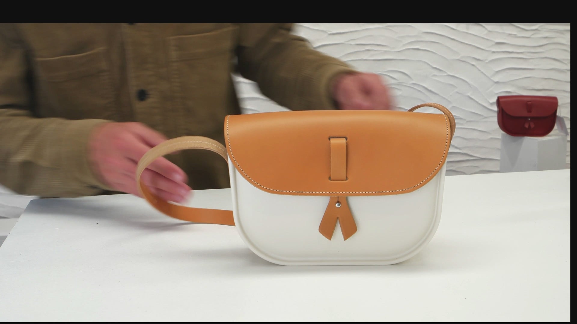 sac à main en cuir et gomme