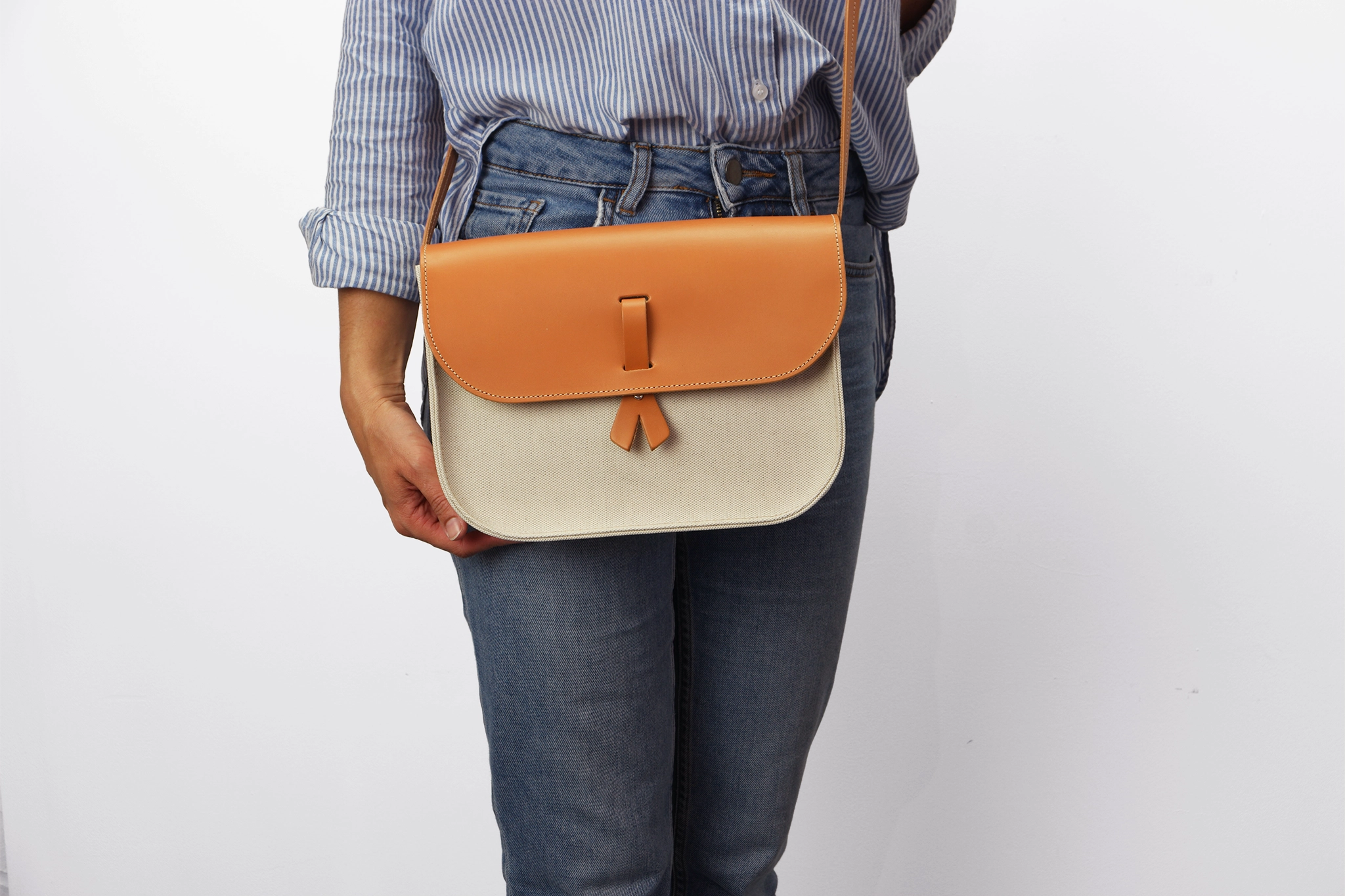 sac à main bandoulière en lin monébari