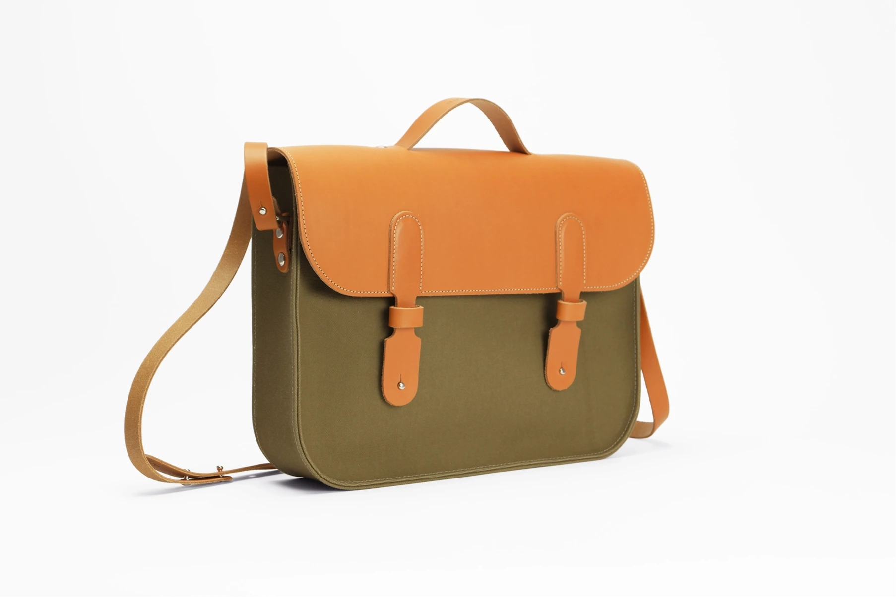 porte-document kaki artisanal